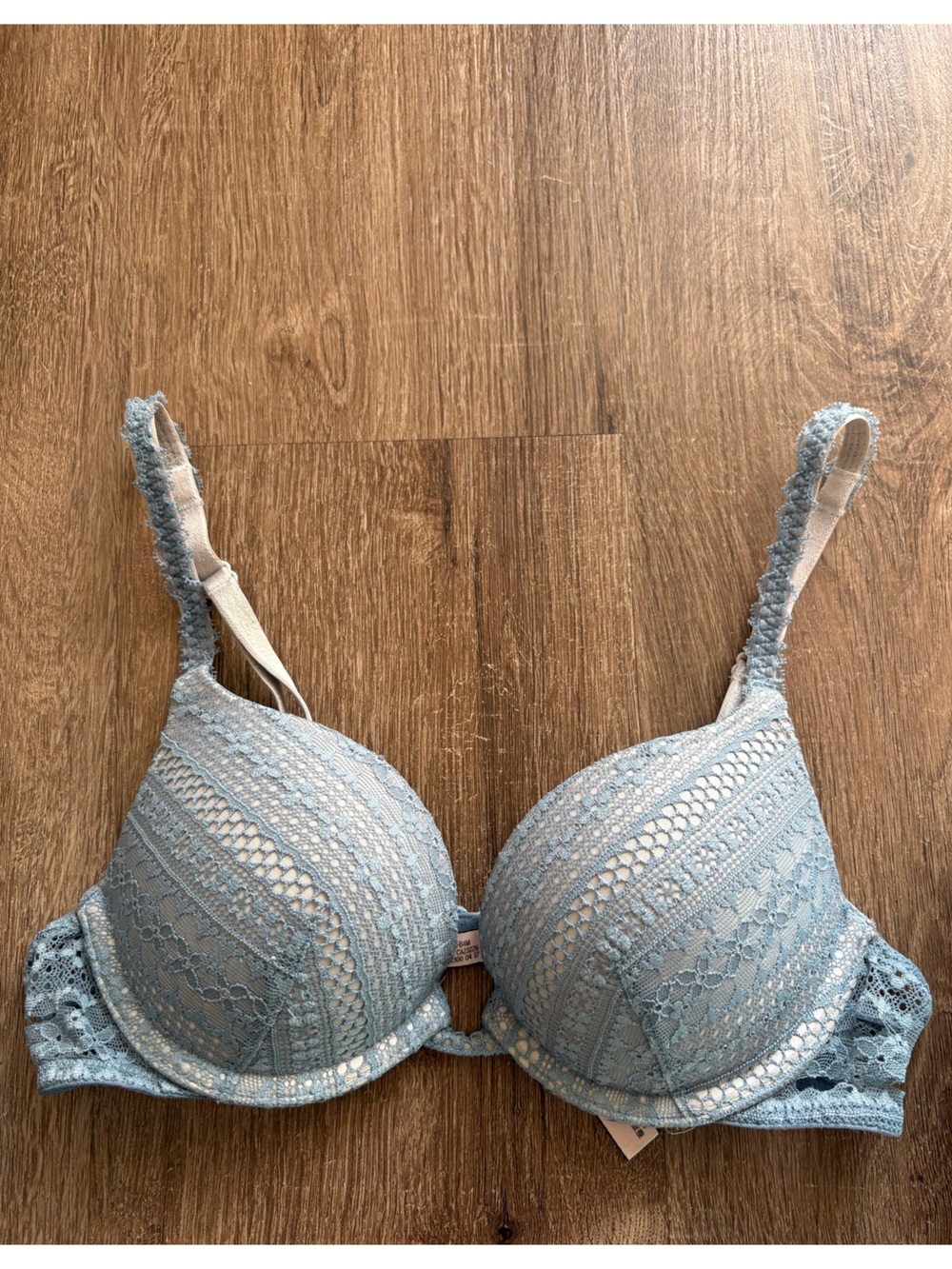 Victoria's Secret Light Blue Lace Push-up Bra